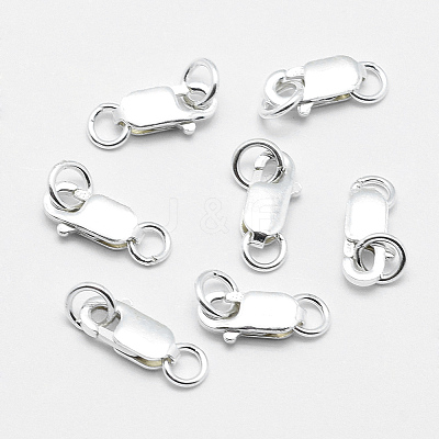 925 Sterling Silver Lobster Claw Clasps STER-G019-05-8mm-1