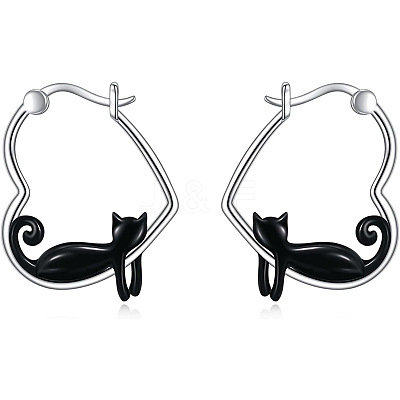 Zinc Alloy Enamel Hoop Earrings FS-WGF523B-01-1