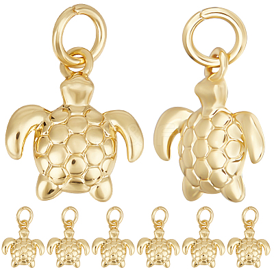 14Pcs Brass Charms KK-BBC0012-62-1