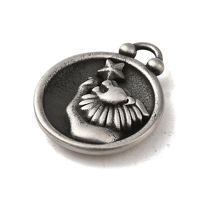 304 Stainless Steel Pendants STAS-L022-306AS-05-1