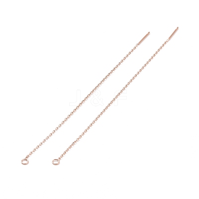 Ion Plating(IP) 304 Stainless Steel Stud Earring Finding LS-STAS-E161-06RG-1