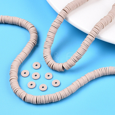 Handmade Polymer Clay Bead Strands CLAY-T002-6mm-80-1