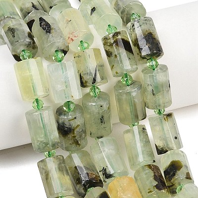Natural Prehnite Beads Strands G-G453-E03-10x14mm-1
