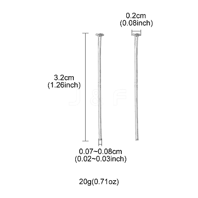 Iron Flat Head Pins IFIN-FS0001-30D-1