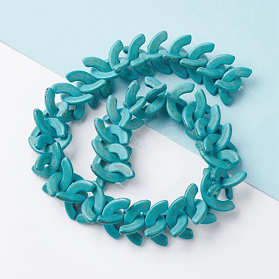 Synthetic Turquoise Beads Strands G-P505-03-1