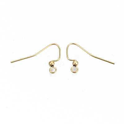 304 Stainless Steel Earring Hooks STAS-S111-010G-NR-1