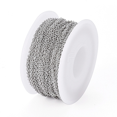 Tarnish Resistant 304 Stainless Steel Cable Chains CHS-H009-25P-A-1