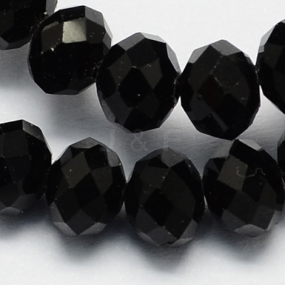 Handmade Imitate Austrian Crystal Faceted Rondelle Glass Beads X-G02YI0E6-1