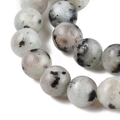 Natural Sesame Jasper/Kiwi Jasper Bead Strands G-R345-6mm-36-1