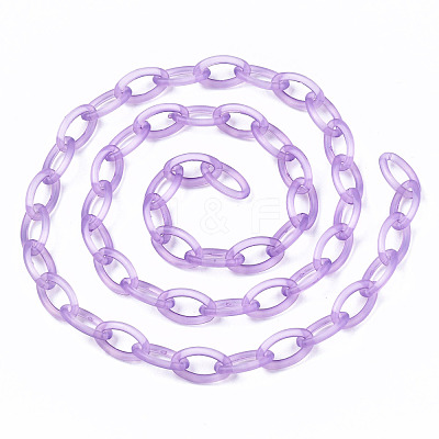 Handmade Transparent ABS Plastic Cable Chains X-KY-S166-001C-1