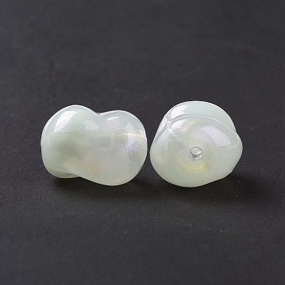 Opaque Acrylic Beads OACR-E015-08G-1