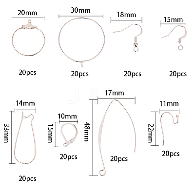 Brass Earring Findings KK-SC0001-04-1