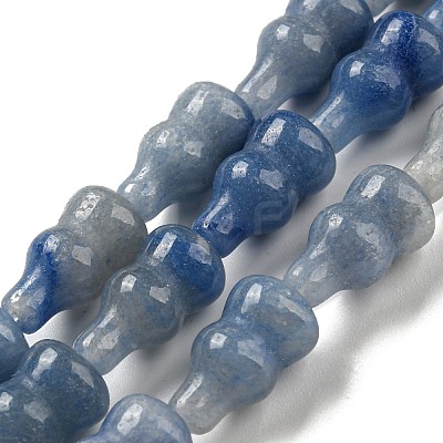 Dyed & Heated Natural Blue Aventurine Beads Strands G-C039-A10-1