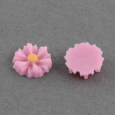 Flatback Hair & Costume Accessories Ornaments Scrapbook Embellishments Resin Flower Daisy Cabochons CRES-Q102-04-1