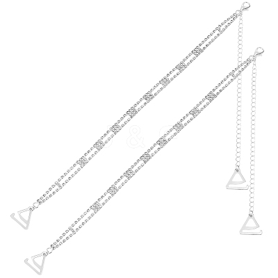 Alloy Rhinestone Non-slip Bra Straps AJEW-WH20054-199A-1