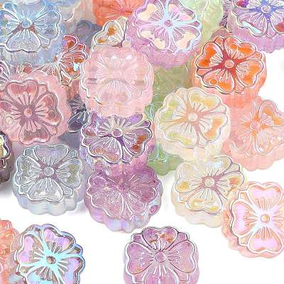 50Pcs Opaque Acrylic Beads OACR-CJ0002-24-1