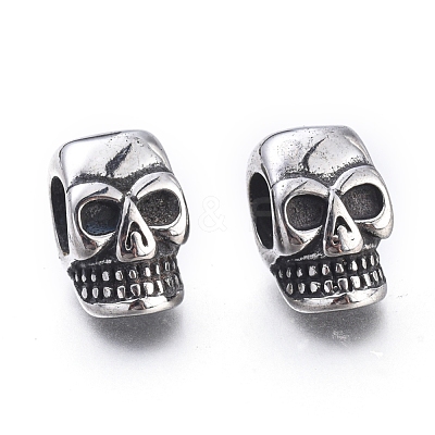 Halloween 304 Stainless Steel European Beads STAS-F243-41AS-1