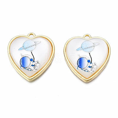 Resin Pendants PALLOY-N161-009-NR-1