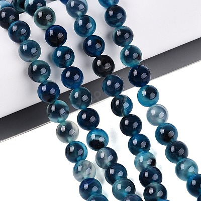 Natural Agate Beads Strands G-Q606-42B-B02-1