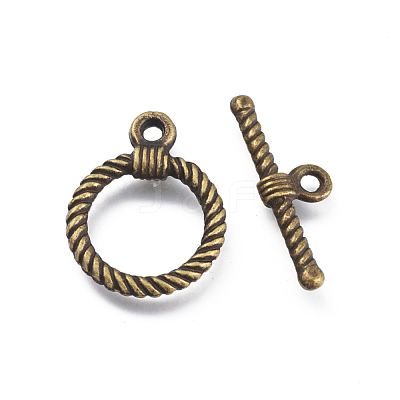Alloy Toggle Clasps PALLOY-F178-01AB-NF-1