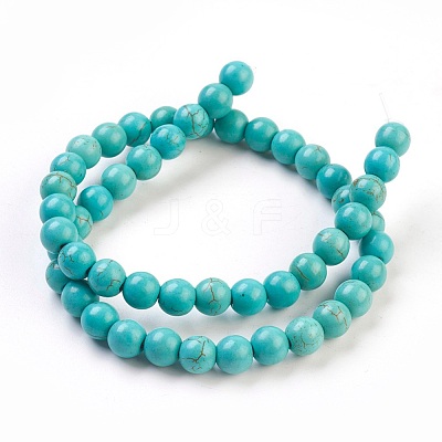 Synthetic Turquoise Beads Strands TURQ-G106-4mm-02D-1