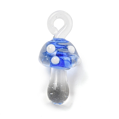 Handmade Lampwork Pendants LAMP-S067-02F-1