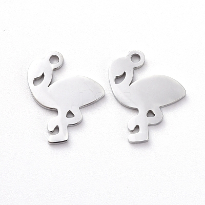 Tarnish Resistant 304 Stainless Steel Charms X-STAS-G215-02P-1
