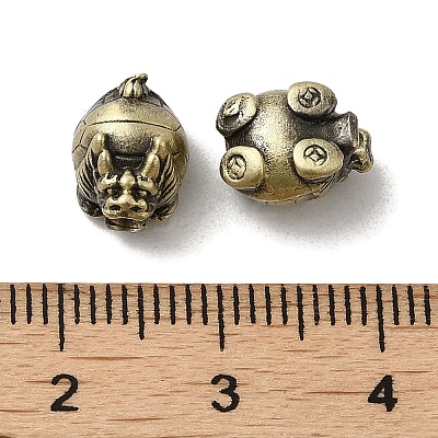 Tibetan Style Rack Plating Brass Bead KK-Q805-50AB-1