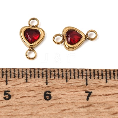 304 Stainless Steel Rhinestone Connector Charms RB-CBA3E99-01G-1