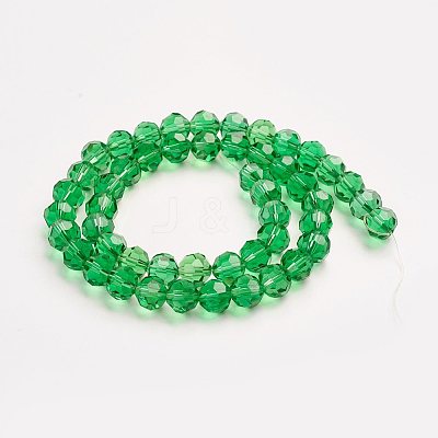 Imitation Austrian Crystal Bead Strands G-M181-6mm-15A-1