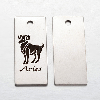 Non-Tarnish Spray Painted 201 Stainless Steel Pendants STAS-I051-H05-1