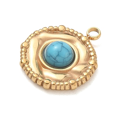 Synthetic Turquoise Pendants SA-CBA50C9-05G-1