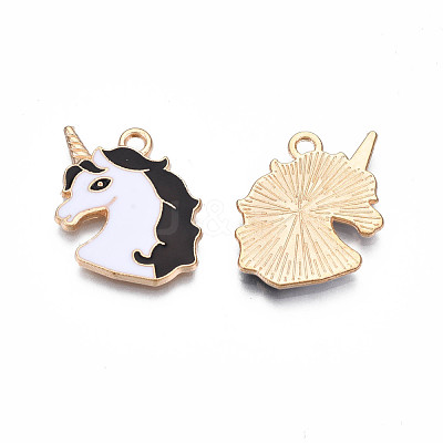 Alloy Enamel Pendants ENAM-S130-20-1