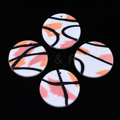Handmade Polymer Clay Pendants CLAY-N010-023-01-1