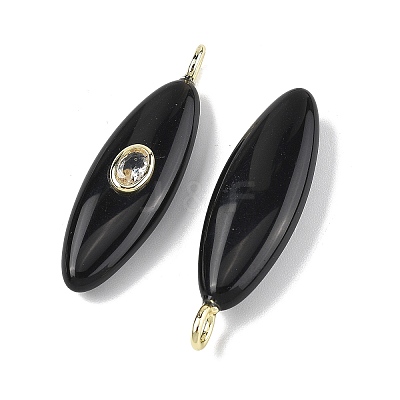 Natural Obsidian Pendants G-D357-01D-1