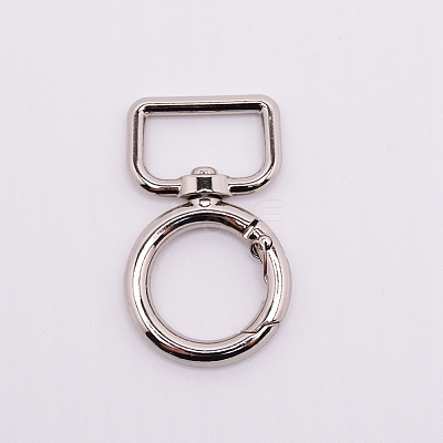 Zinc Alloy Swivel Clasps PALLOY-WH0071-02P-1