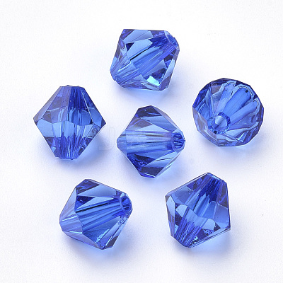 Transparent Acrylic Beads TACR-S146-6mm-17-1