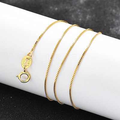 Sterling Silver Box Chain Necklaces X-STER-M086-03B-1
