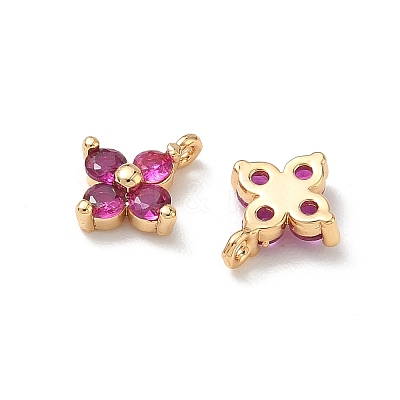 SHEGRACE Brass Cubic Zirconia Charms XGRQ4H893-680G-C-1