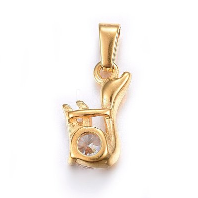 304 Stainless Steel Charms STAS-P216-76G-1
