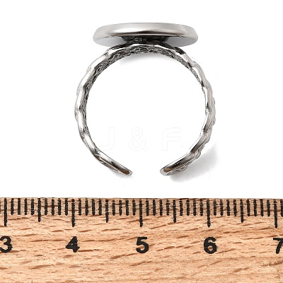 Curb Chains Shapes 304 Stainless Steel Ring Components STAS-P454-04D-P-1