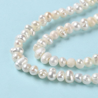 Natural Cultured Freshwater Pearl Beads Strands PEAR-E018-45-1