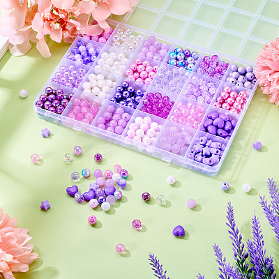 Opaque Acrylic Beads SACR-TA0001-45B-1