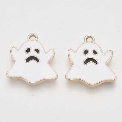 Light Gold Plated Alloy Pendants ENAM-T009-36A-1