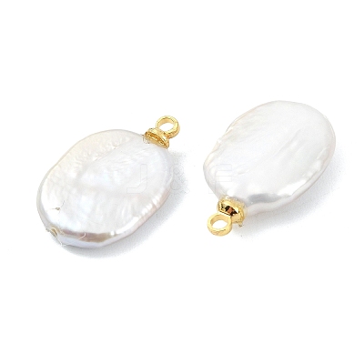 Natural Baroque Keshi Pearl Pendants PALLOY-JF05283-1