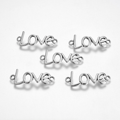 Gift Idea for Valentines Day to Girlfriend Tibetan Style Links connectors TIBE-C056-AS-LF-1