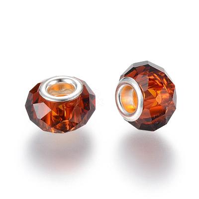 Handmade Glass European Beads GPDL25Y-70-1