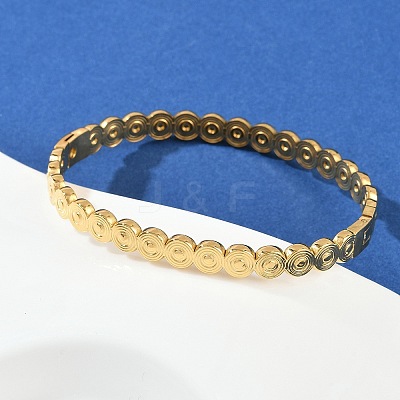 304 Stainless Steel Hinged Bangles for Women BJEW-C114-08G-1
