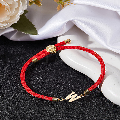 1Pc Adjustable Nylon Cord Slider Bracelets for Women BJEW-LP0001-32W-02-1