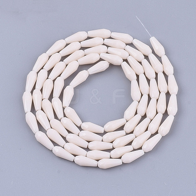 Opaque Solid Color Glass Beads Strands GLAA-T009-001F-1